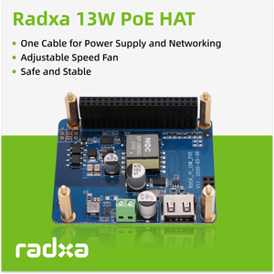 Module d'extension Ethernet PoE 13W compatible avec l'ordinateur monocarte ROCK Pi E Radxa - Product Image 6
