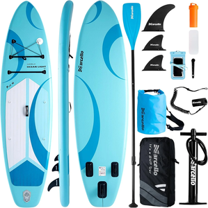 <span class=keywords><strong>Tabla</strong></span> de SUP Inflable PoeticExist de 3.3m X 0.89m, Modelo Ocean Light, <span class=keywords><strong>11</strong></span>'x35\", Ultra Ancha, con Tecnología Drop Stitch |   Capacidad de 420 lb, 18 lb - Product Image 1