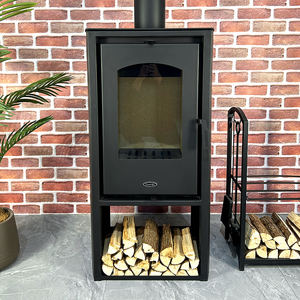 Cheminée électrique moderne d'intérieur avec télécommande, installation encastrée ou autoportante, chauffage en acier, langue anglaise, États-Unis, Australie, hôtels - Product Image 4