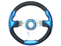 Volant de direction universel en cuir PVC sport de 320 mm pour karting et mini voitures de rallye