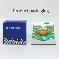 Bloc-notes en papier lavable avec impression numérique 3D - Bloc-notes en forme de carotte pour bricolage et cadeaux