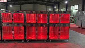 Cages vétérinaires en acier inoxydable, vétérinaire, oxygène, cage de soins infirmiers pour chiens et chats, clinique vétérinaire - Product Image 4