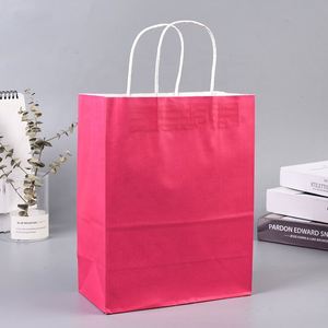 Wholesale Promotional Classic Recyclable Kraft Paper Mailer <b>Bags</b> for Shoes Clothing Fur Socks Custom Logo Screen Printing - Product Image 3