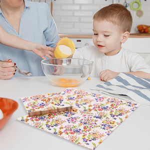 Serviettes d'invitées jetables 3 plis à imprimé floral <span class=keywords><strong>pastel</strong></span> pour brunch printanier - Product Image 5