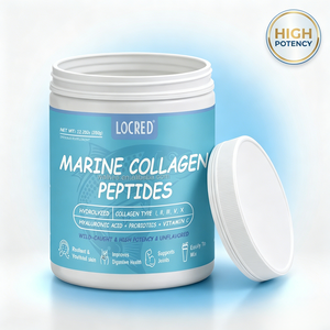 LOCRED Colágeno Marino en Polvo de Origen Salvaje, Probióticos y Vitamina C, para el Cuidado de la Piel, Cabello, Uñas y Articulaciones, 12.35oz - Product Image 6