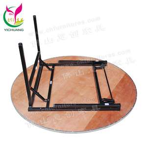 Foshan Hôtel meubles table pliante Ronde pour le banquet, le Bon partenaire pour chaises avec tube En <span class=keywords><strong>Fer</strong></span> De Haute Qualité - Product Image 5