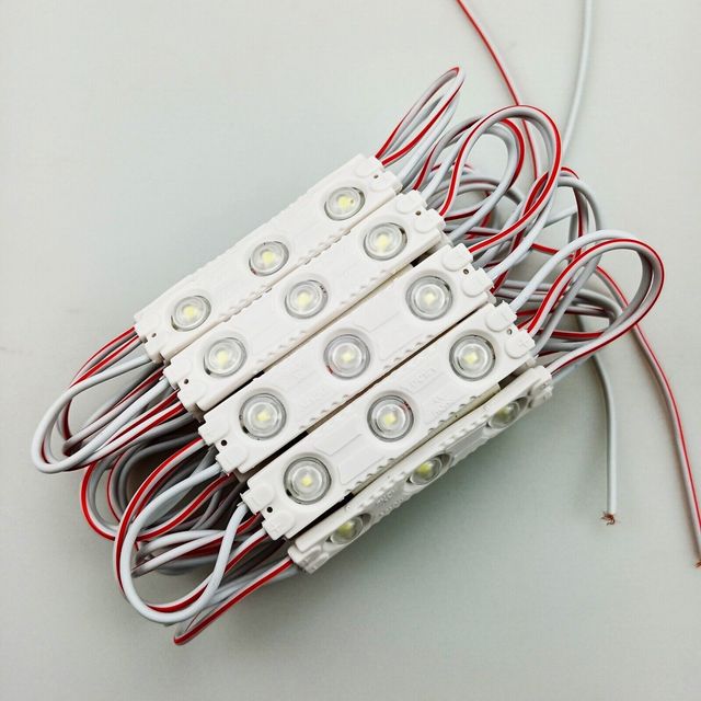 DC 12V 24V Led Module 60*13mm 1.5W 2835 SMD IP65 3LEDs White Red pink Led Module Light for Led Sign Billboard
