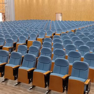 Sillas de Cine y Auditorio Plegables de Tela Modernas y Cómodas de Fabricante al por Mayor con Color Personalizado y Patas de Metal - Product Image 1