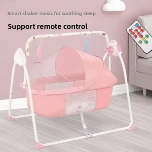 Cuna Eléctrica para Bebé con Sistema de Balanceo Automático y Temporizador, Plegable y Portátil para Recién Nacidos de 0 a 36 Meses, para el Hogar, Viajes y Guardería - Product Image 6