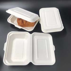 Contenitore per alimenti biodegradabile Bagasse usa e getta <span class=keywords><strong>7x5</strong></span> pollici scatola da asporto - Product Image 5