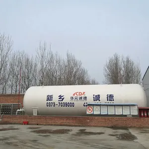 Tanque criogénico Lng vertical usado para gasolinera industrial horizontal 50m3 0.8Mpa