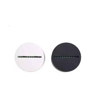 Modern Electric LED <b>Lamp</b> Bases for 3D Night <b>Light</b> Plastic Black <b>Touch</b> & Remote Control RGB Dimmable - Product Image 5