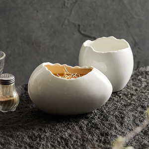 Bol en céramique écologique pour dessert, assiette en forme de cœur pour les goûters - Product Image 6