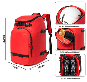 Échantillon gratuit Accessoires de plein air personnalisés Sac en nylon pour casque de ski Gants Équipement de ski Sac imperméable Bottes de snowboard Sac à dos - Product Image 2