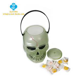 Seau de bonbons en plastique pour Halloween, marque <span class=keywords><strong>Domdom</strong></span>, tablette de bonbons, saveur fruitée, glucose, saveur d'orange, pack cadeau 1,5 g, certifié pour enfants - Product Image 4