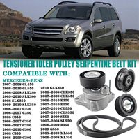Spannrolle und Umlenkrolle Set für Keilriemen Passend für Mercedes Benz |   Für 2006-2011 Mercedes-Benz ML350 GL450 G550 OE #   2722021419