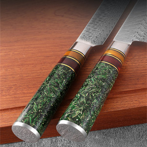 Couteau de chef professionnel de 8 pouces, logo personnalisé, couteau Damast, couteau de cuisine japonais, VG10, couteau de chef Damas tranchant - Product Image 3