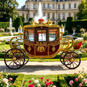 ZOWN Carrosse Royal Électrique de Luxe de Haute Qualité pour Visites Touristiques, Chariot Rétro à Roues Solides, Taille Personnalisable 60V 80A - Product Image 1