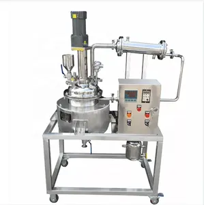 Factory customized heating vacuum reactor with condenser stainless steel 500L Vacuum mixing tank