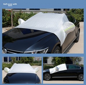 Housse de <span class=keywords><strong>pare</strong></span>-<span class=keywords><strong>brise</strong></span> de berline personnalisée pour extérieur, protection UV 90%, imperméable, anti-vent, en feuille d'aluminium, protection neige et anti-poussière 60% - Product Image 6