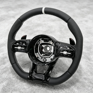 Volant en cuir pour Mercedes Benz 2021 2022 <span class=keywords><strong>2023</strong></span> W 222 W205 W166 W177 Classe A GT W213 W246 X253 W212 Amg - Product Image 2