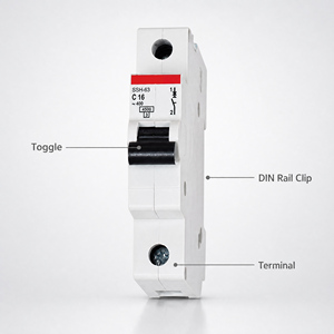 Miniature Circuit <strong>Breaker</strong> MCB 1P 2P 3P 4P 6A-63A C Curve AC 230/400V 4.5kA DIN Rail Overload Short Circuit Protection CE RoHS - Product Image 5