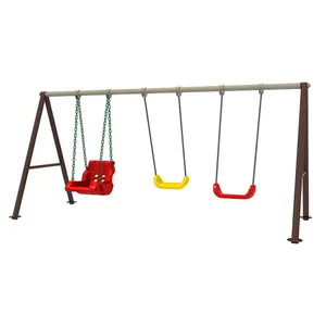HX-240503-H2 Jogo de balanço para playground ao ar livre balanço de metal ao ar livre