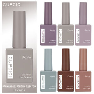 बिन सर्वश्रेष्ठ गुणवत्ता <span class=keywords><strong>Uv</strong></span> नाखून पॉलिश मिटी ग्रे रंग जेल पॉलिश 6 pcs/सेट किट - Product Image 3