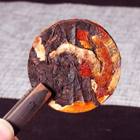 Mini-gâteau de thé Pu'er Shu fermenté aux écorces de mandarine séchées et mûres, 200g