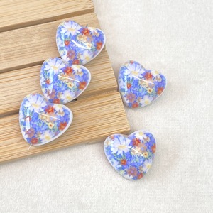 Acrylic <b>Oil</b> <b>Painting</b> Flower Heart Straight Hole Beads DIY Phone Chain Hair Accessories Hanging Beads Loose Jewelry Accessories - Product Image 5