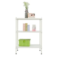 Support d'angle blanc en métal pour serviettes de salle de bain, organisateur de toilettes, présentoir d'accessoires de salle de bain, vente en gros de meubles de maison