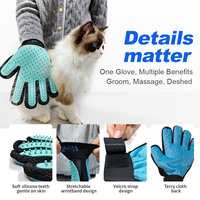 Gant de toilettage portable 2-en-1 en silicone pour animaux de compagnie (chiens et chats) – Élimination des poils et lavage – Le plus vendu
