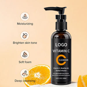 Nettoyant moussant pour le visage à la vitamine C, vegan, à base de plantes, biologique, à marque privée, avec un nettoyage en profondeur et des acides aminés - Product Image 5