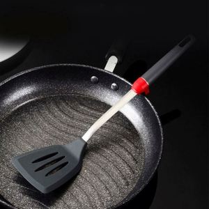 Juego de 4 utensilios de cocina de silicona: espátula, cuchara, espumadera y espátula para freír, con mango de acero inoxidable 304 - Product Image 4