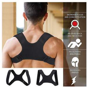 Attelle ajustable pour le haut du dos, pour soutenir la clavicule, pour soulager les douleurs au cou, au dos et aux épaules, pour redresser la colonne vertébrale - Product Image 2