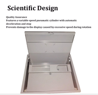 Boîtier de protection d'écran LCD manuel à verrouillage, compact et léger, pour système de réunion de table de conférence de bureau