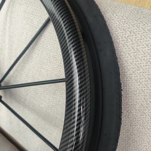 24 "x1 altıgen Hub su Transfer baskı Handrim PVC Spoker kol moda aktif tekerlekli sandalye arka tekerlek - Product Image 4