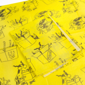High Quality Custom Yellow Wrapping Tissue Paper Business Logo <b>Printed</b> Gift <b>Packaging</b> Paper Clothing Waterproof Paper Wrapper - Product Image 4