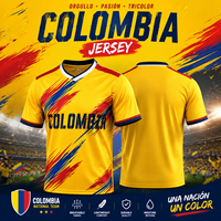 Nouveau Maillot de Foot 2026 pour Homme Style Colombie Respirant Entraînement Personnalisable Logo Version Fan Vente en Gros Vêtements de Sport