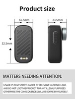 Mini Cámara de Acción WiFi de Pulgar 4K Magnética Deportiva Estilo Go Pro para Ciclismo 360 Grabación POV Bodycam Cámara de Acción de Pulgar S