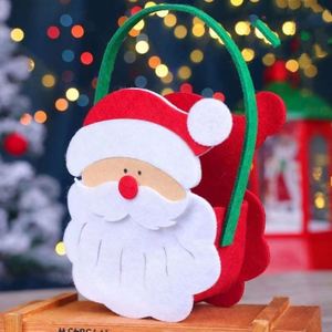 Bolsas de Regalo Navideñas de Fieltro de Nuevo Diseño para Fiestas Navideñas, Bolsa de Fieltro para Dulces con Asas para Adornos Navideños - Product Image 4