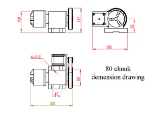 Mesa rotativa CNC de 4 eixos, mandril de mandíbula 3 de 4 eixos, rotação de 80 mm, eixo rotativo 6:1 para mini máquina de gravação CNC, roteador para trabalhar madeira