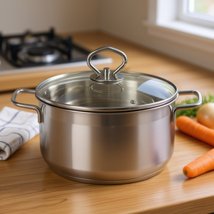 Manhattan Meat <b>Pot</b> 5.5 L 24 Cm Stainless Steel <b>Soup</b> Stock <b>Pot</b> - Product Image 3