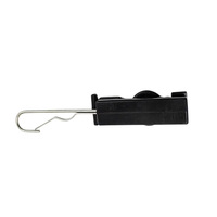 Klem S FO untuk Kabel Serat Optik, Klem Suspensi Baja Tahan Karat 304, Pengait S, Fitting Udara FTTH