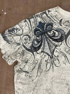 2000s <strong>Affliction</strong> Graphic T-Shirt Mens Large Grunge Wings New Fashion Style Couple Tops Pure Cotton Shirt - Product Image 2