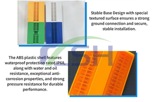 Светоотражающий отражающий материал Gato De Ojos, отражающий материал, приподнятый маркер для дорожного покрытия, придорожный желтый «кошачий глаз», дорожный шпилька - Product Image 3
