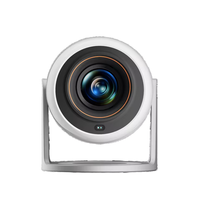 Mini projecteur Lenovo 100M, mise au point automatique, lumière LED, léger, intelligent, portable, home cinéma, 400 ANSI, prend en charge la 4K, Android, haut-parleurs intégrés