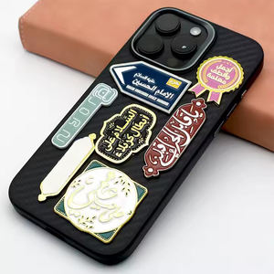 Pegatinas Metálicas Creativas para Teléfonos, Accesorios Personalizados, Pegatinas Metálicas 3D, Regalos Decorativos Conmemorativos - Product Image 4