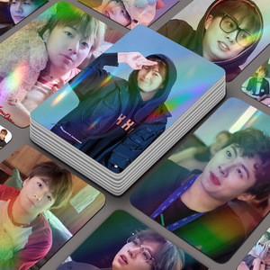 Carte Lomo personnalisée avec impression UV et effet laser holographique pour collection <span class=keywords><strong>de</strong></span> photocartes K-pop, avec fonction <span class=keywords><strong>de</strong></span> numérisation AR facile, pour les fans <span class=keywords><strong>de</strong></span> musique et d'<span class=keywords><strong>amour</strong></span> - Product Image 6