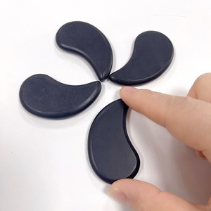 Peigne <span class=keywords><strong>Gua</strong></span> <span class=keywords><strong>Sha</strong></span> en pierre Bian, jade noir 100% naturel, outil de massage facial amincissant et anti-gonflement, soin de la peau, vente chaude - Product Image 3